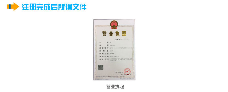 義烏個體工商戶注冊完成后獲得的文件 義烏個體工商戶注冊完成后獲得的文件